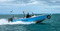 Sealegs 7.5m Alloy amphibious boat driving through water